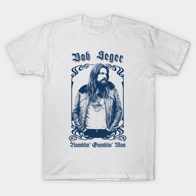 Bob Seger  // Vintage Style Fan Art Design T-Shirt by DankFutura